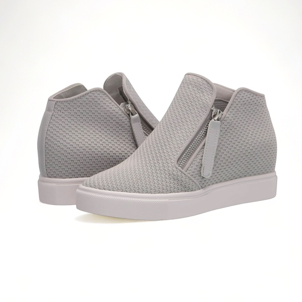 Women's Steve Madden Click Sneaker Wedge Grey Synthetic
